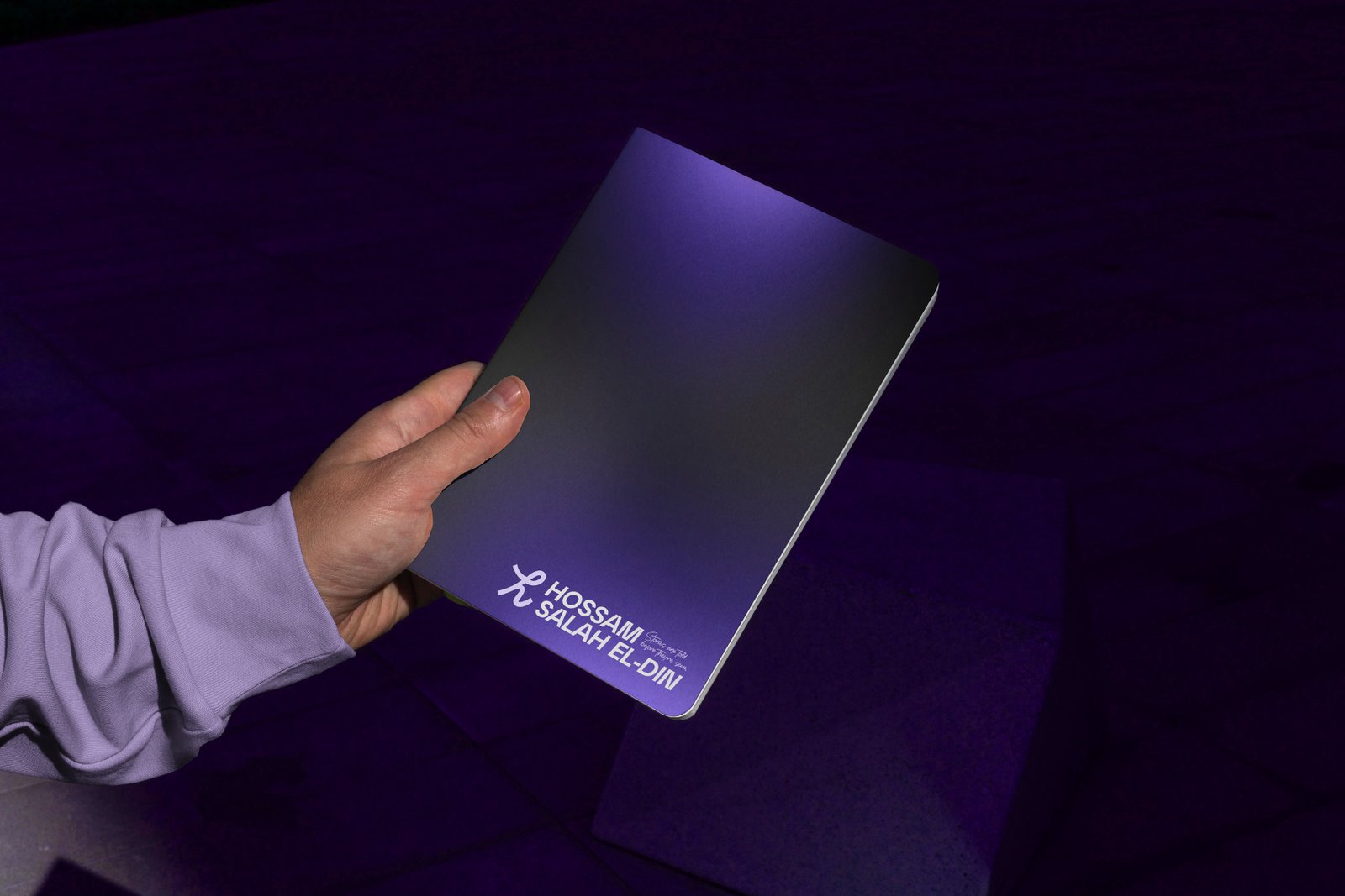 Hossam Salah El-Din branded notebook