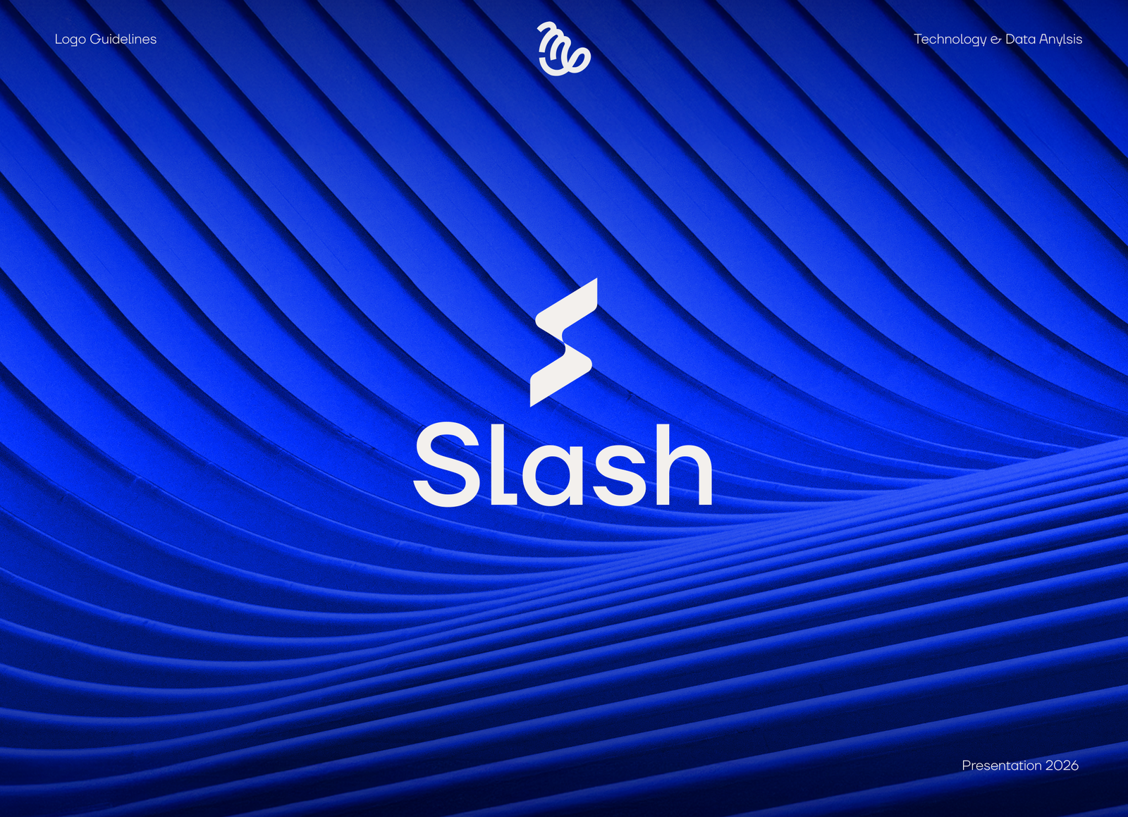 Slash primary emblem on electric blue