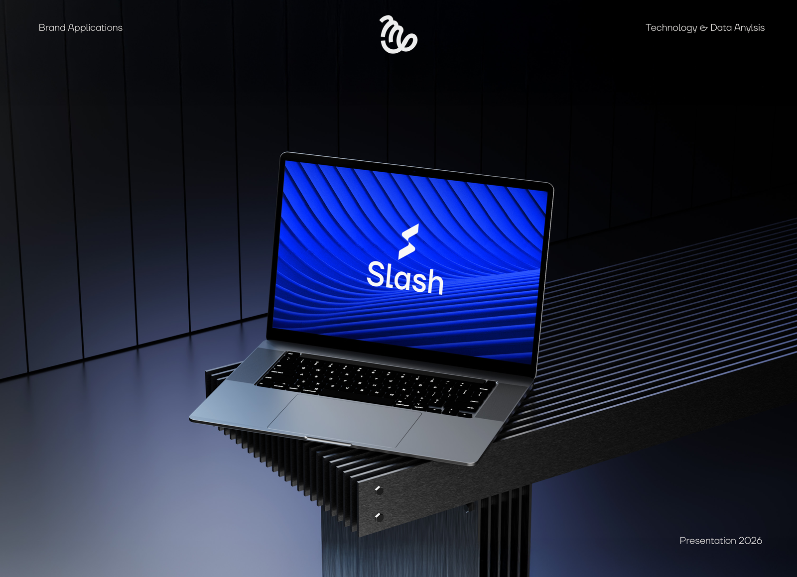 MacBook Pro analytics workstation and stationery mockup