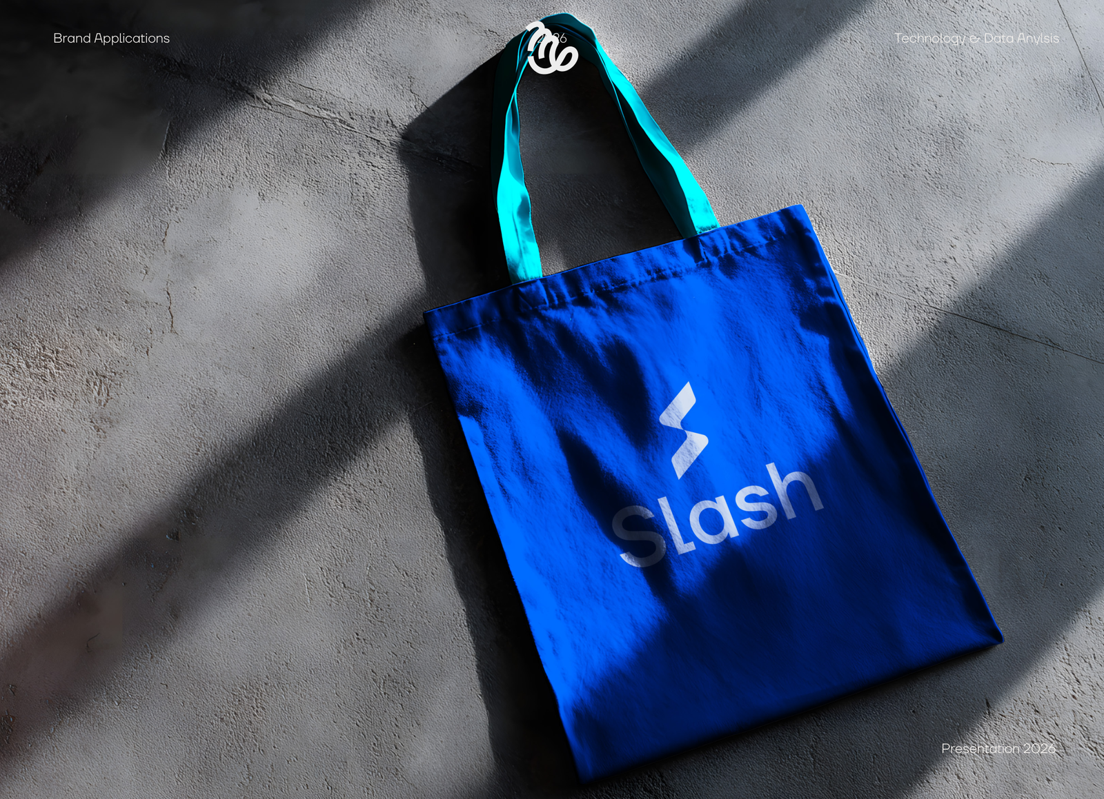 Absolute Blue tote bag with Capri cyan handles