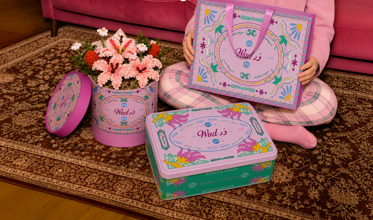 WUD handmade flowers and keepsake packaging